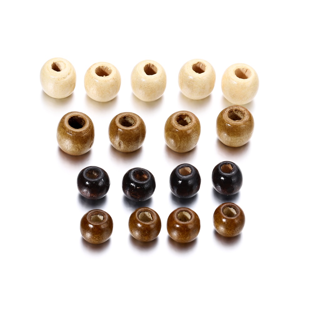 50/100 Stuks 10/12mm Vintage Natuurlijke Houten Amber Kralen Ronde Losse Spacer Kralen voor DIY Armband ambachten Sieraden Maken Levert