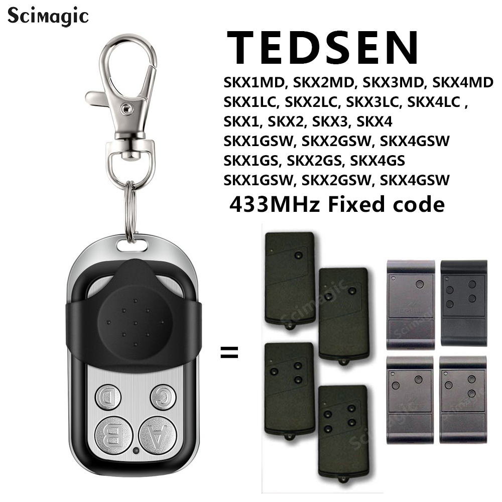 TEDSEN SKX1LC SKX2LC SKX3LC SKX4LC Điều Khiển Từ Xa 433.92Mhz Cổng Nhà Để Xe Mở Cửa TEDSEN 433Mhz Bộ Phát Key Fob
