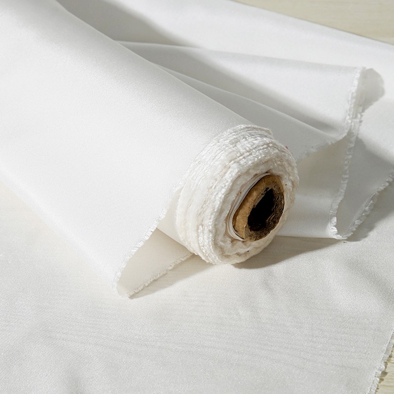 Natureza fora branco não tingido 100% seda habutai pag tecido de seda pura transparente 6mm pongee tecido uso para pintura e tingimento diy