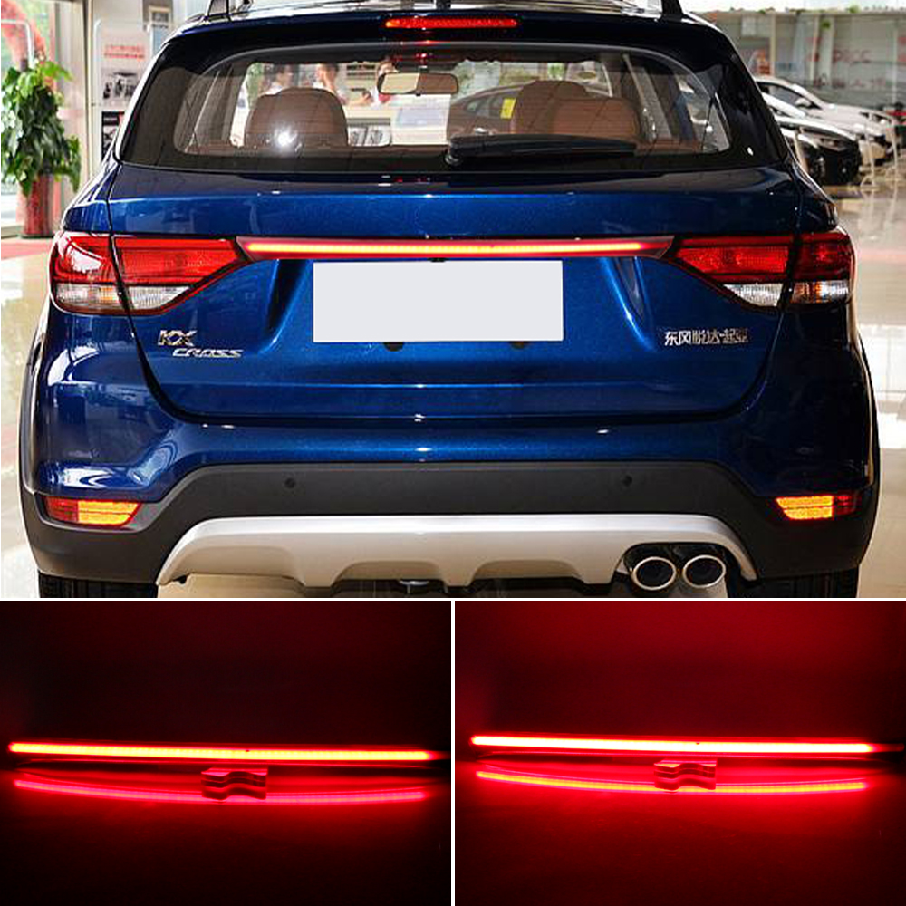 Voor Kia Rio X-Lijn 2017 2018 2019 1Pcs Achterbumper Kofferbak Achterlicht Auto Led Remlicht dynamische Richtingaanwijzer Reflector