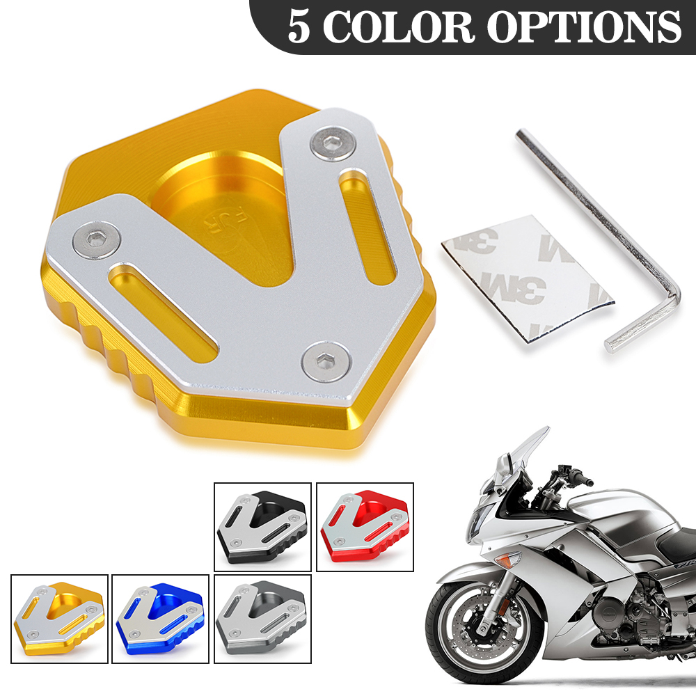 Pé Side Stand Pad Plate, Kickstand Ampliador, Suporte de Extensão, Acessórios de Motocicleta, Yamaha FJR1300 FJR 1300 2001-2019