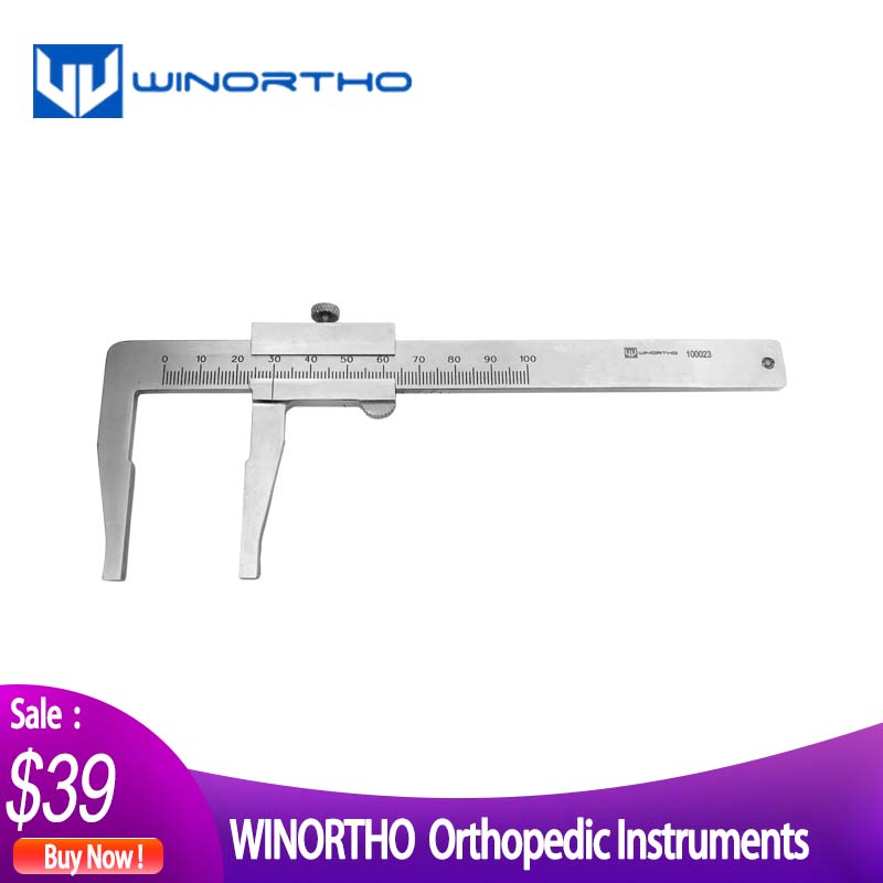 bone measure Orthopaedic Ruler Drill & Screw Gauge orthopedic instruments tools veterinary surgical stainless vernier caliper