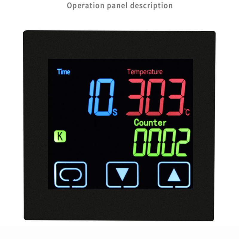 Termostato HEATPRESS con funzione timer e contatore Display LCD touch screen Tempo Allarme Pressa di calore PID Regolatore di temperatura