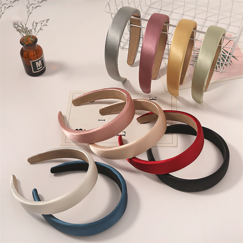 Einfarbig Weibliche Lünette Haar Hoop Bands Stirnband Breite Frauen Elastische Haarbänder Dicke Mädchen Mode Haar Zubehör Kopfschmuck