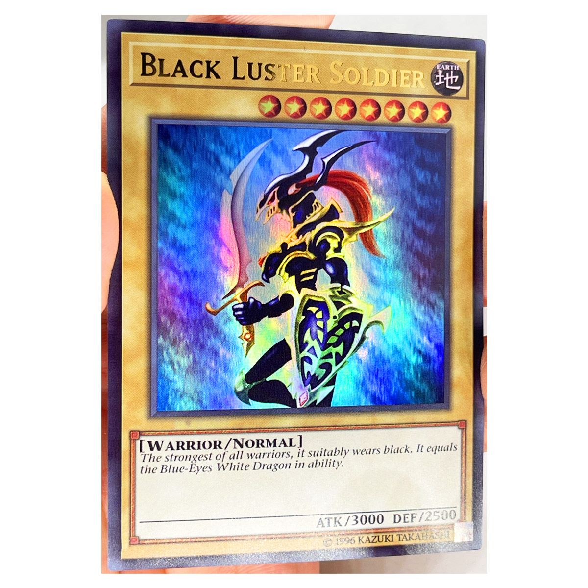 Yu-Gi-Oh! SR Черный Глянец солдата на английском языке игрушки "Сделай своими руками" Хобби хобби Коллекционные вещи игра Коллекция аниме-открытки