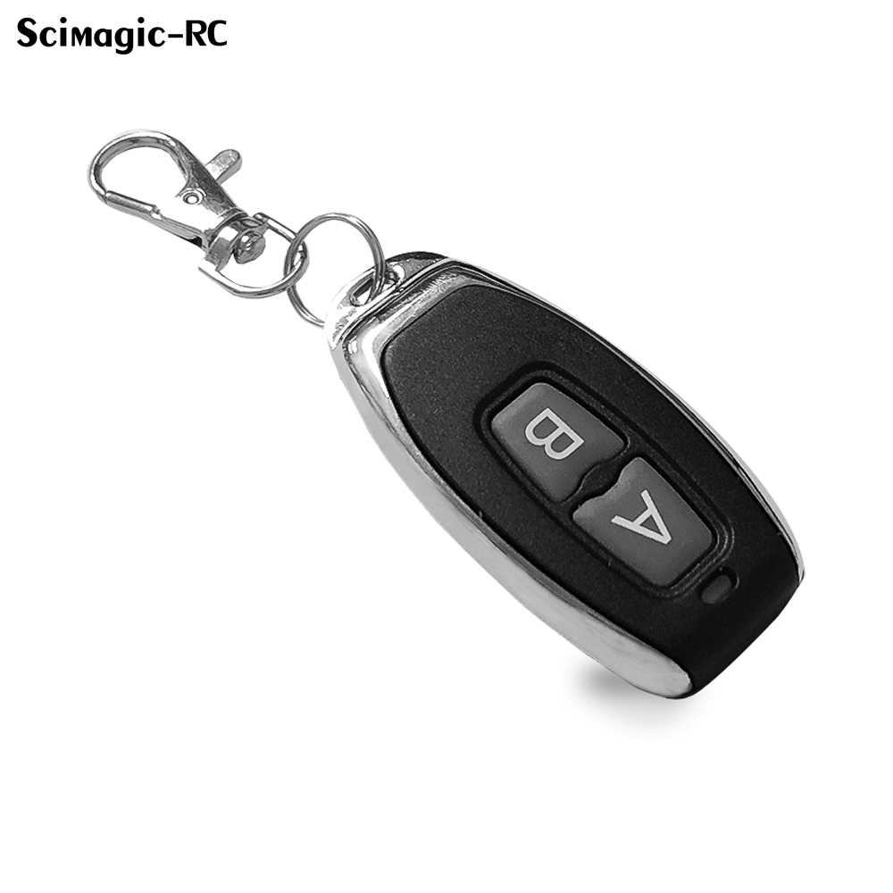 Control remoto inalámbrico Universal RF de 433,92 Mhz, clonación de 433 Mhz, Control remoto de código fijo de 2 canales para puerta de garaje de casa y coche