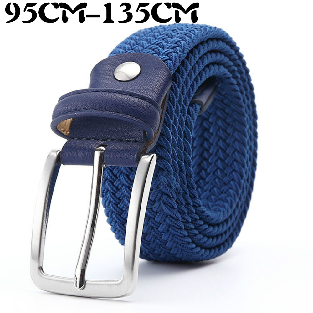2020 nuovi uomini di Design cintura elastica tessuta 3.3CM di larghezza blu nero marrone regalo di lusso ragazze abbinamenti Jeans accessori 90CM-135CM