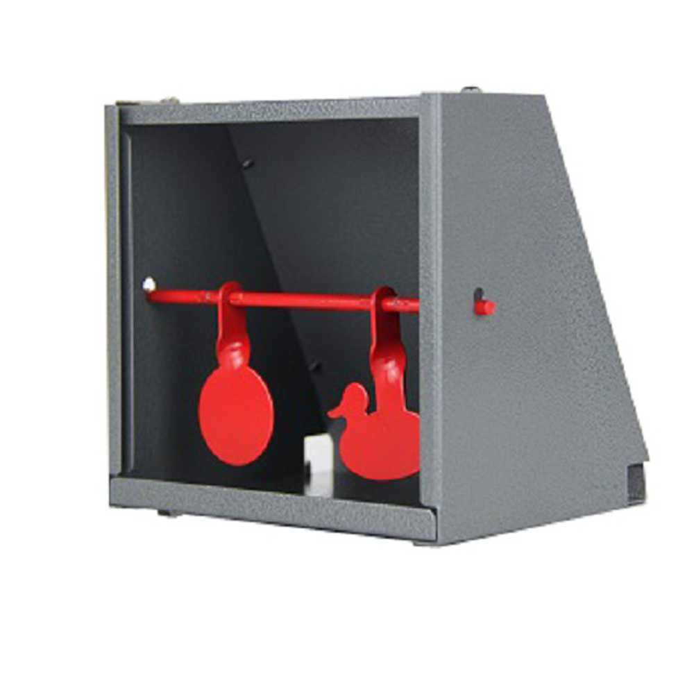 5.50 "* 5.50" Màu Xám Viên Lỗ Với Xây Dựng Trong Spinner Mục Tiêu Cho Airgun Viên Súng súng Cao Su Thép Không Gỉ & Nhựa BBs Và Airsoft Súng