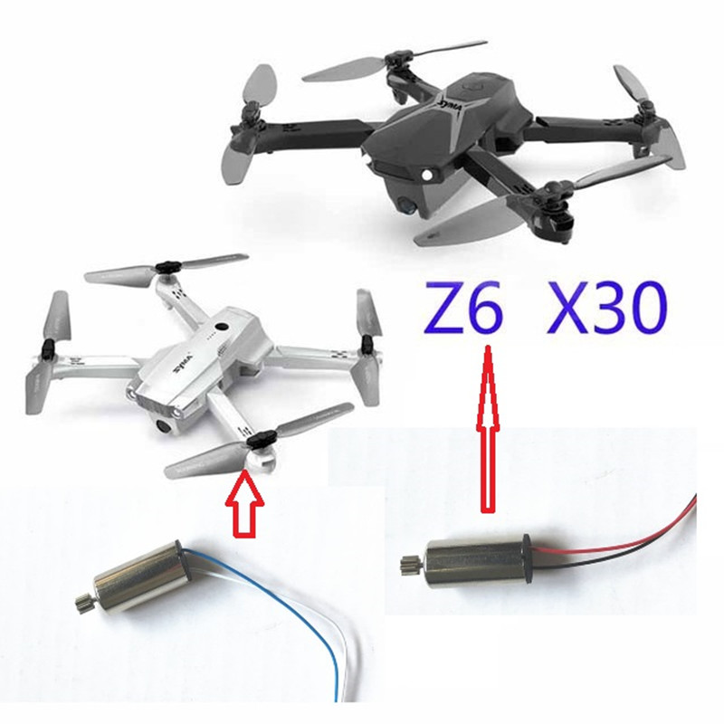 SYMA X30 Z6 RC moteur engrenage métallique 7T/8T 2CW 2CCW pour Drone quadrirotor pièces 4-Pack ensemble de moteur de mise à niveau haute vitesse