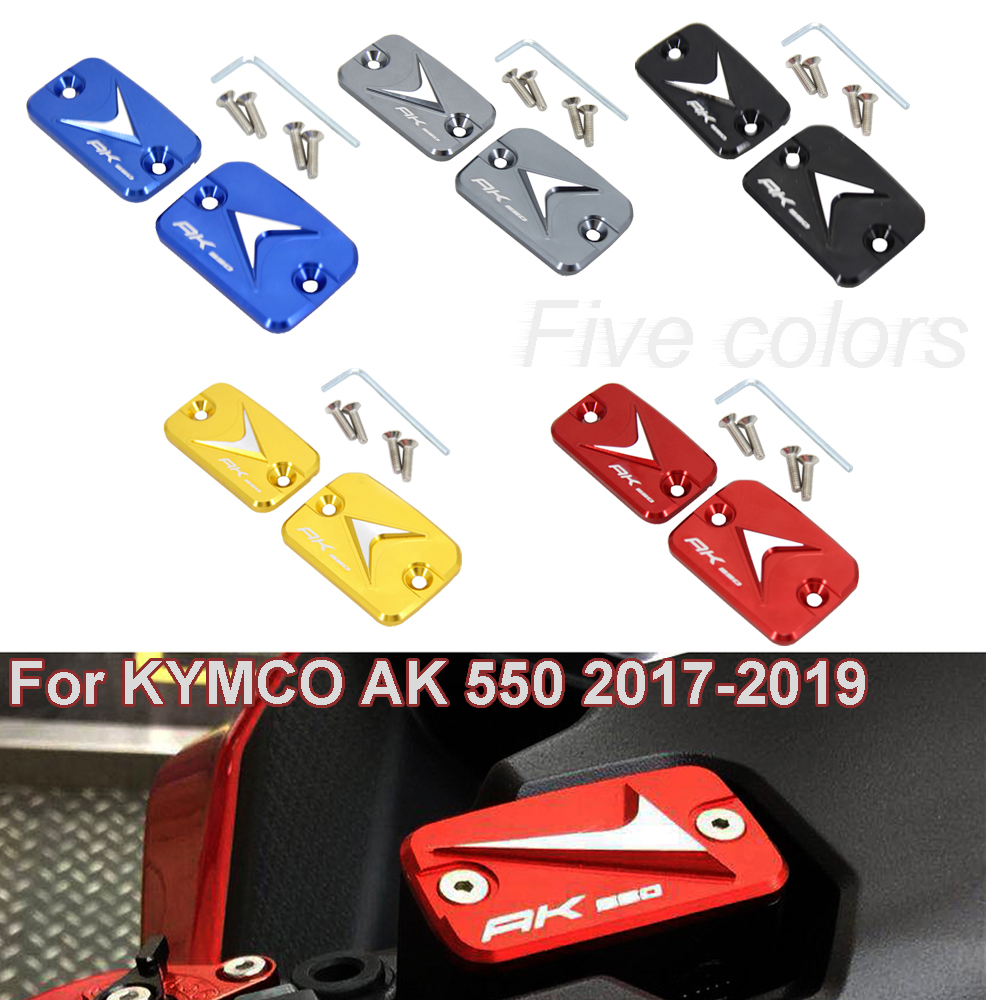 Couvercle de bouchon d'huile de remplissage de réservoir de carburant de gaz, accessoires de moto, réservoir de liquide de frein avant pour KYMCO AK550 AK 550 2017 2018 2019 2020
