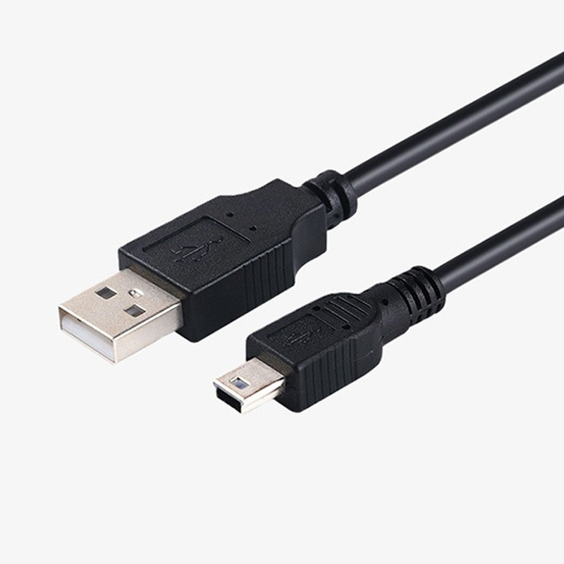 1 Cable de carga USB 2,0 macho A a Mini B Cable de carga de 5 pines para cámaras digitales Cable Mini USB Cable cargador de datos