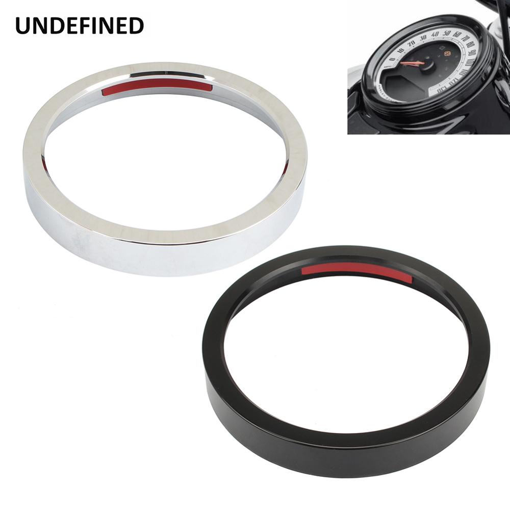 Anneau de couverture de lunette de garniture de compteur de vitesse de moto en aluminium pour Harley Sportster 883 1200 XL Dyna Street Bob Low Rider FXDL Road Glide