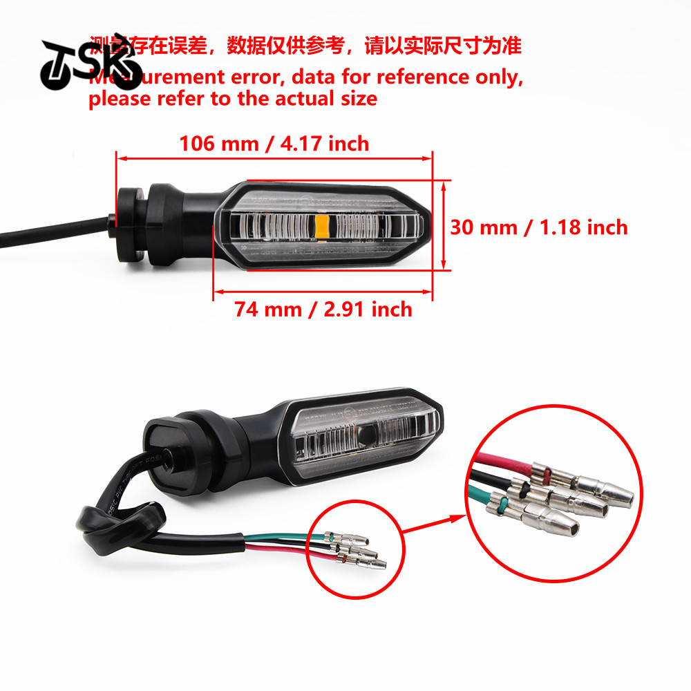 Indicatore di direzione a LED per HONDA NC700 NC 750 S X aac CTX700 CBR650F CB650F CBR600RR lampada lampeggiante accessori moto