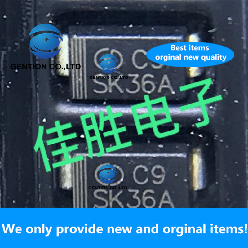 50 Pcs 100% Nieuwe Originele 3A60V Schottky DO214AC Zeefdruk SK36A