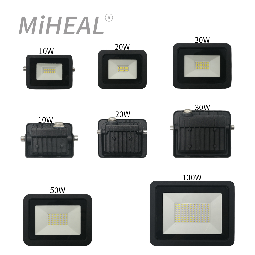 110V/220V LED Industriebeleuchtung 10W 20W 30W 50W 100W LED Flutlicht IP68 Außenwandleuchte Fabrik Werkstatt Arbeitslicht