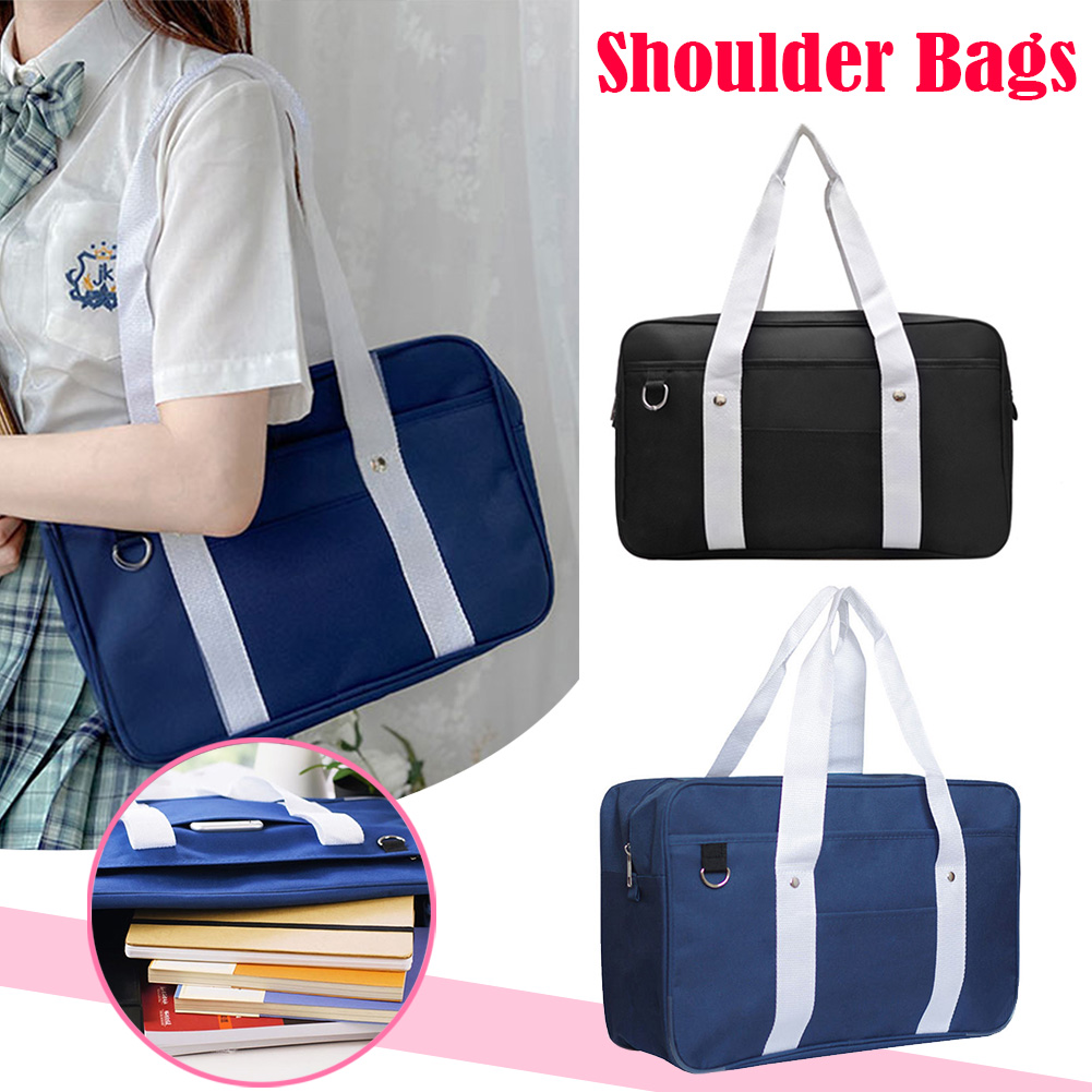 Japońskie torby dla uczniów JK torebka torba podróżna kobiety torba na ramię torby Solid Color High uczniowie Bookbags torba