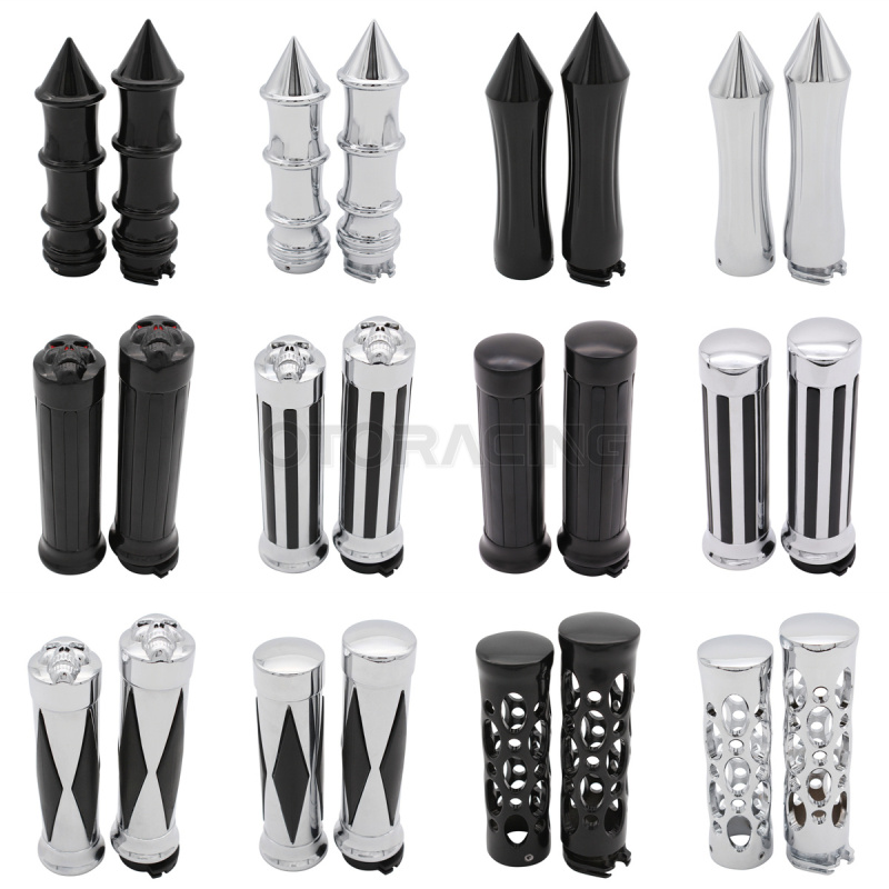 1 "25 мм мотоциклетные ручки с черепом для Honda Shadow 600 VLX DLX 750 1100 Spirit Sabre Aero ACE Magna VF750 VTX1300 VTX1800
