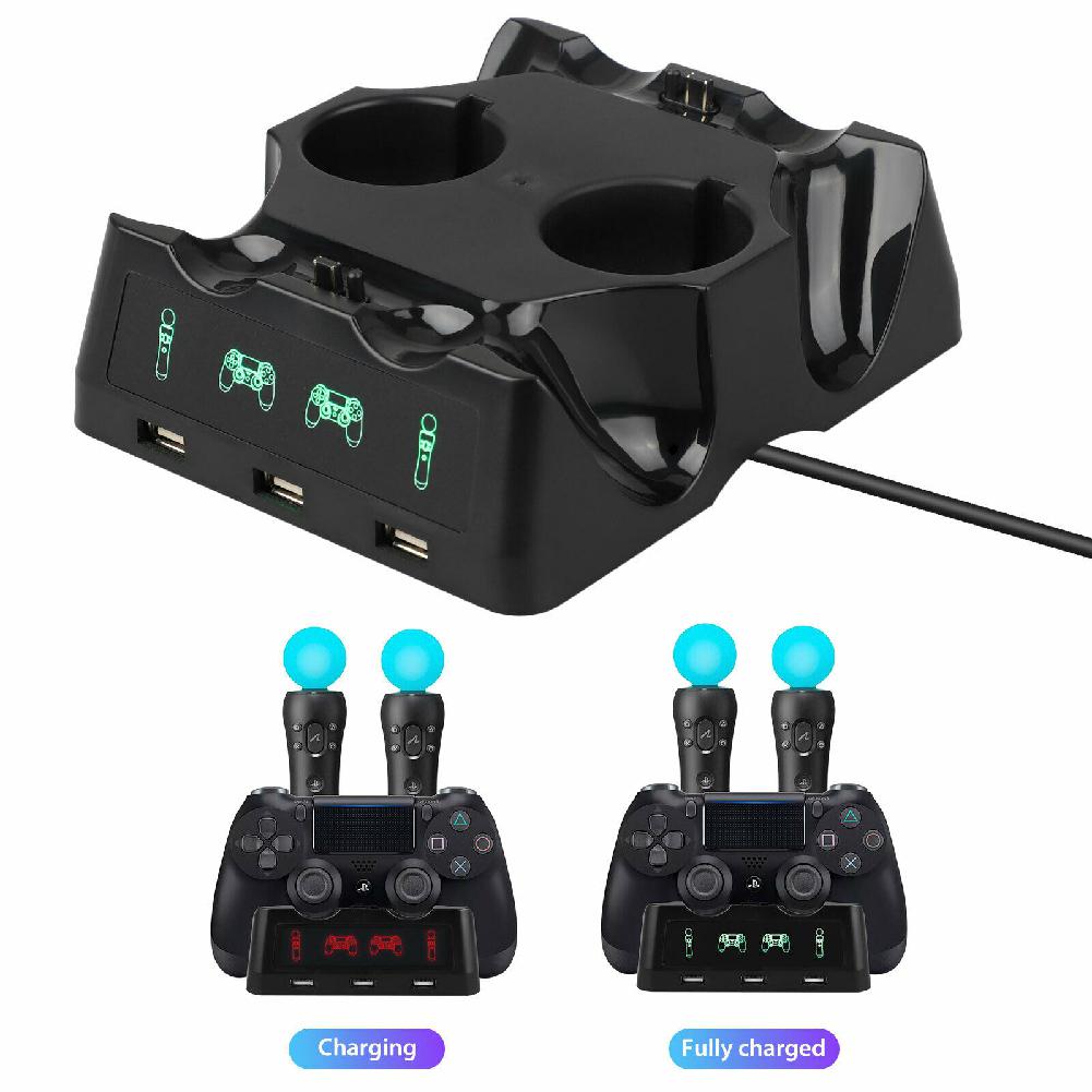 Support de station de chargement pour contrôleur 4 en 1, pour Nintend Switch Pro et Station de charge Joy con pour PS4/PS4 VR