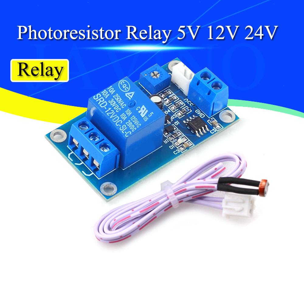 XH-M131 DC 5V / 12V Kontrol Lampu Switch Photoresistor Relay Modul Sensor Deteksi 10A Kecerahan Kontrol Otomatis Modul