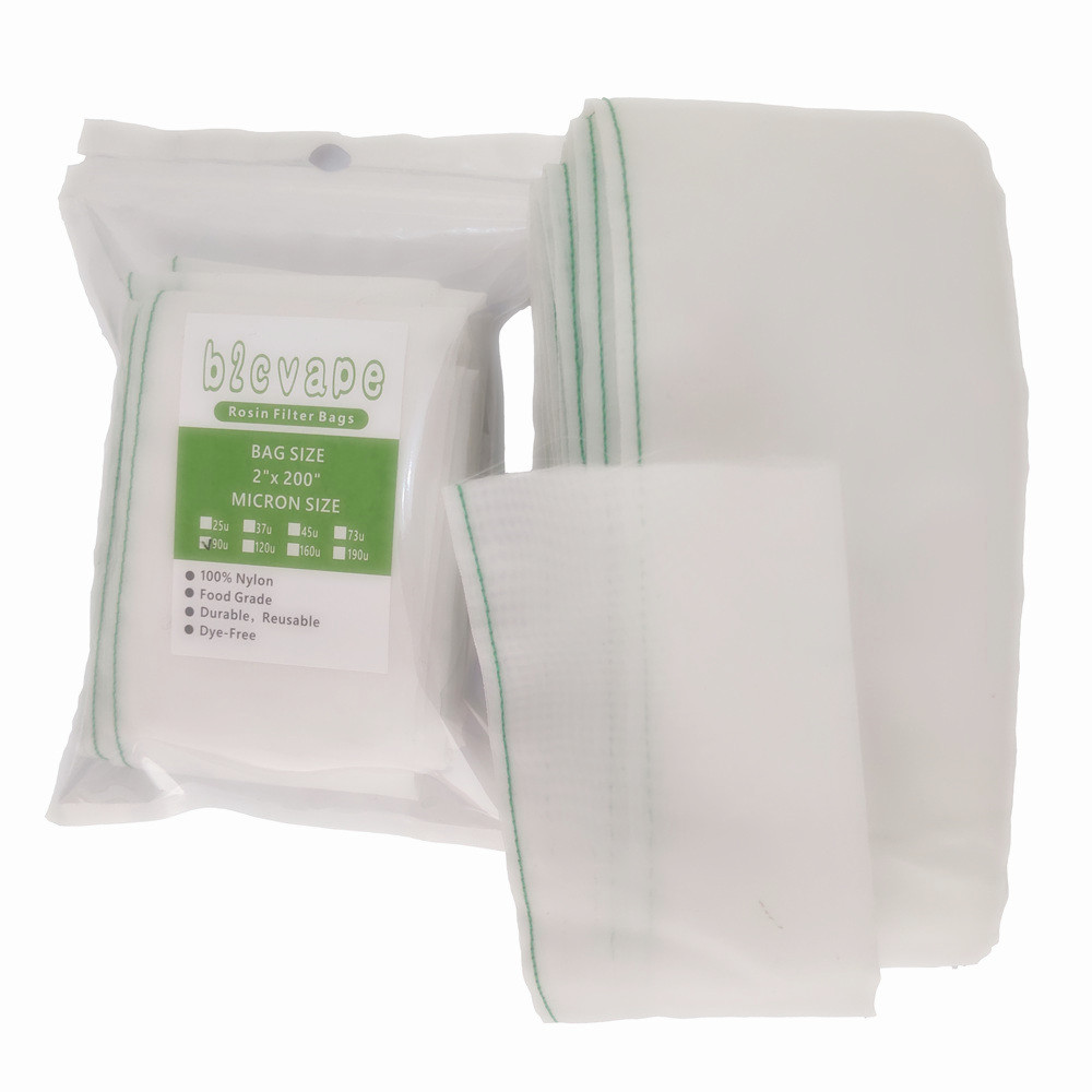 Sacs filtrants de presse à colophane de 2x200 pouces, tubes filtrants en maille de nylon de qualité alimentaire 100% parfait pour les sacs de découpe de déchets de technologie de bouteille