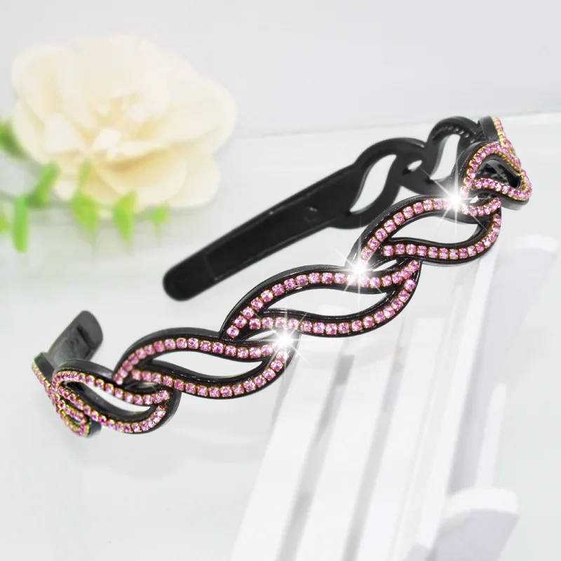 New Fashion Hot Selling Simplicity Luxurious Rhinestone Crystal Headband Hair Band for Women Girl Hair Accessories Headwear