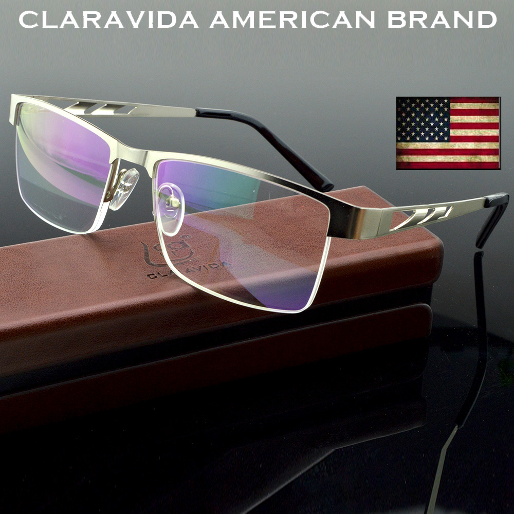 Clara Vida-Luxo liga óculos de leitura para homens, ultraleves, resistentes, negócios, além de 0,75 a + 4