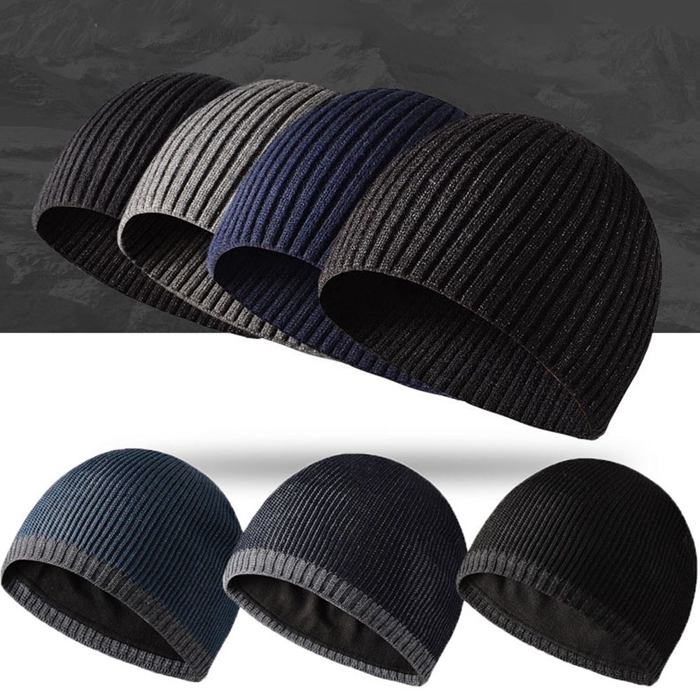 Men/Women Winter Warm Knitted Beanies Outdoor Sports Windproof Hedging Caps Comforable Soft Casual Cap Hiking Cycling Beanies