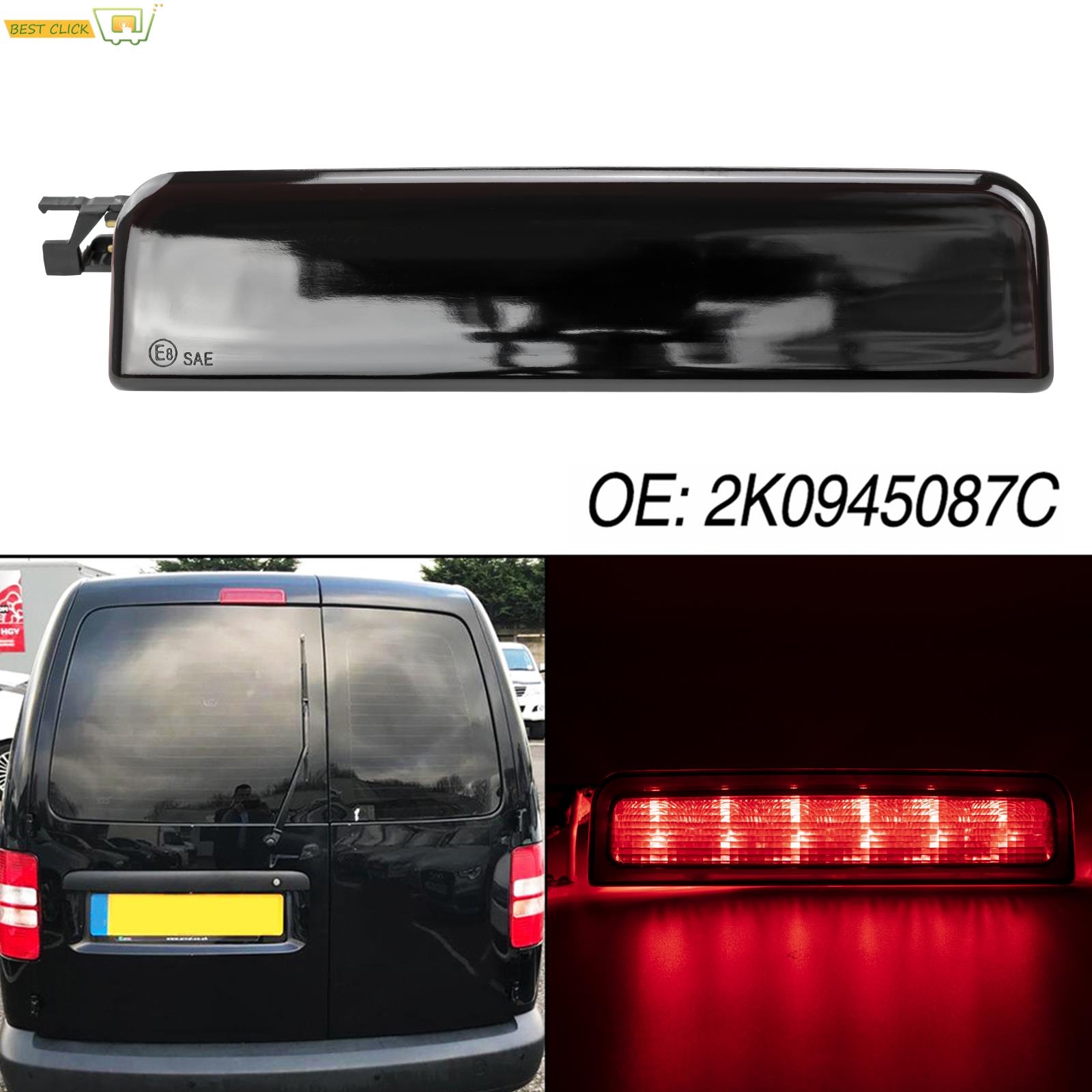 2k0945087a Derde Centrum Hoog Niveau Achterste Remlicht Assemblage Voor Vw Caddy Estate 2kb 2kj 2cb 2cj Box 2ka 2kh 2ca 2c 2003-2015
