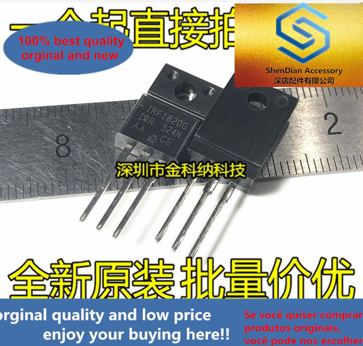 10pcs solo originale nuovo IRFI820G IRF1820G TO-220F IRFI820GPBF