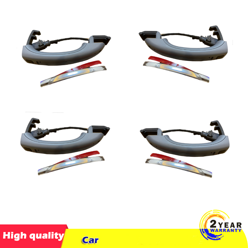 4 pces porta preparada alças exteriores para audi q7 4l (4lb) 2007-2015 3.0 tdi tfsi 4l0837205b