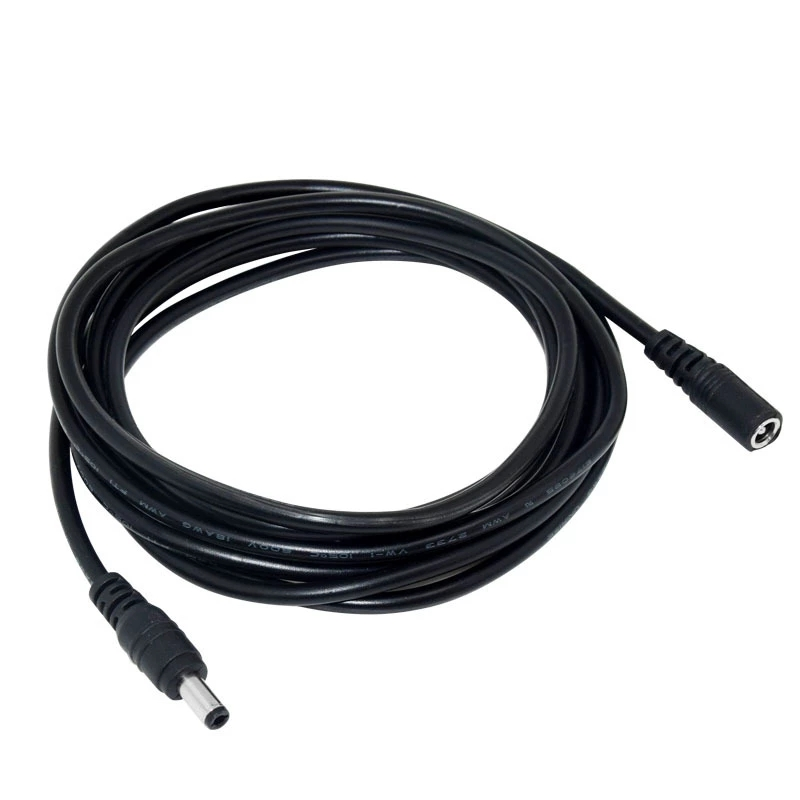 Cable de extensión de alimentación para cámara CCTV, Cable de extensión de Alimentación de 3/5/10/15/20/30 metros, 5,5mm x 2,1mm, para cámaras de seguridad Wifi/AHD/IP, CC de 12V