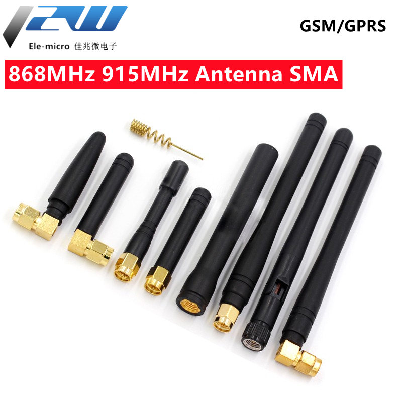2PCS 868MHz 915MHz Antenna 3dbi SMA Connettore Maschio GSM, GPRS Antena Ripetitore di Segnale Esterno Antenna Impermeabile Colla Asta Antenna