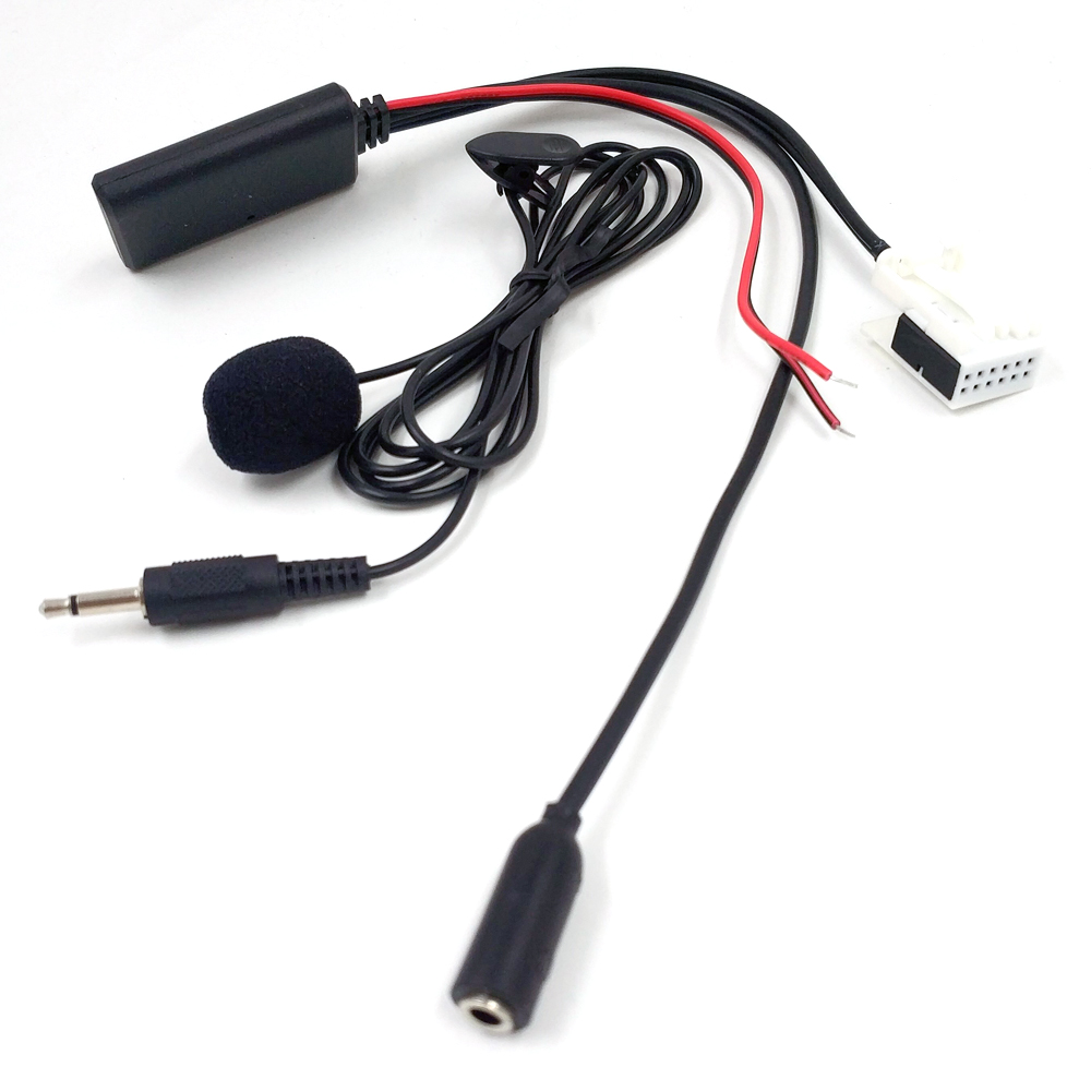 Biurlink voiture 12 broches AUX IN récepteur Audio adaptateur de Microphone Bluetooth pour Mercedes Benz Comand APS NTG CD 20 30 50 W169 W203