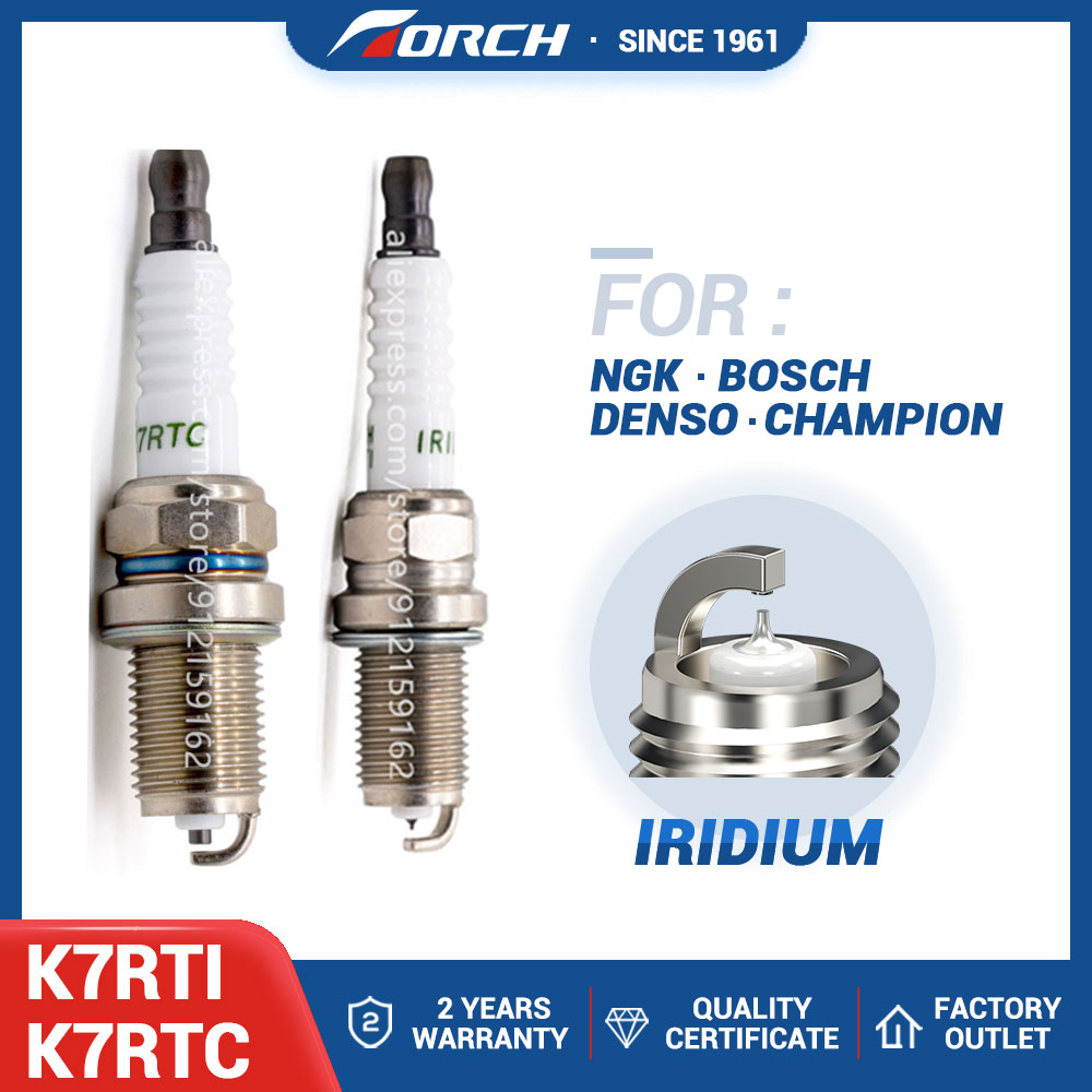 Velas de irídio China Velas de ignição TORCH originais K7RTI K7RTC para Great Wall C20R/C30/M1/M2/M4/Wingle 3 5/GWPeri/voleex/Florido