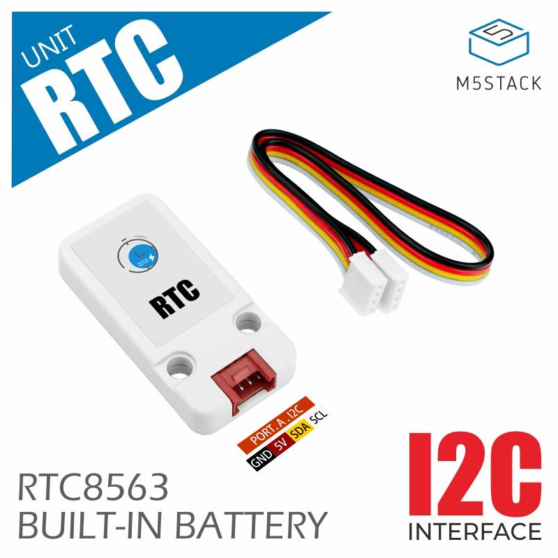 Unit Jam Waktu Nyata Resmi M5Stack (RTC) (139.8563)