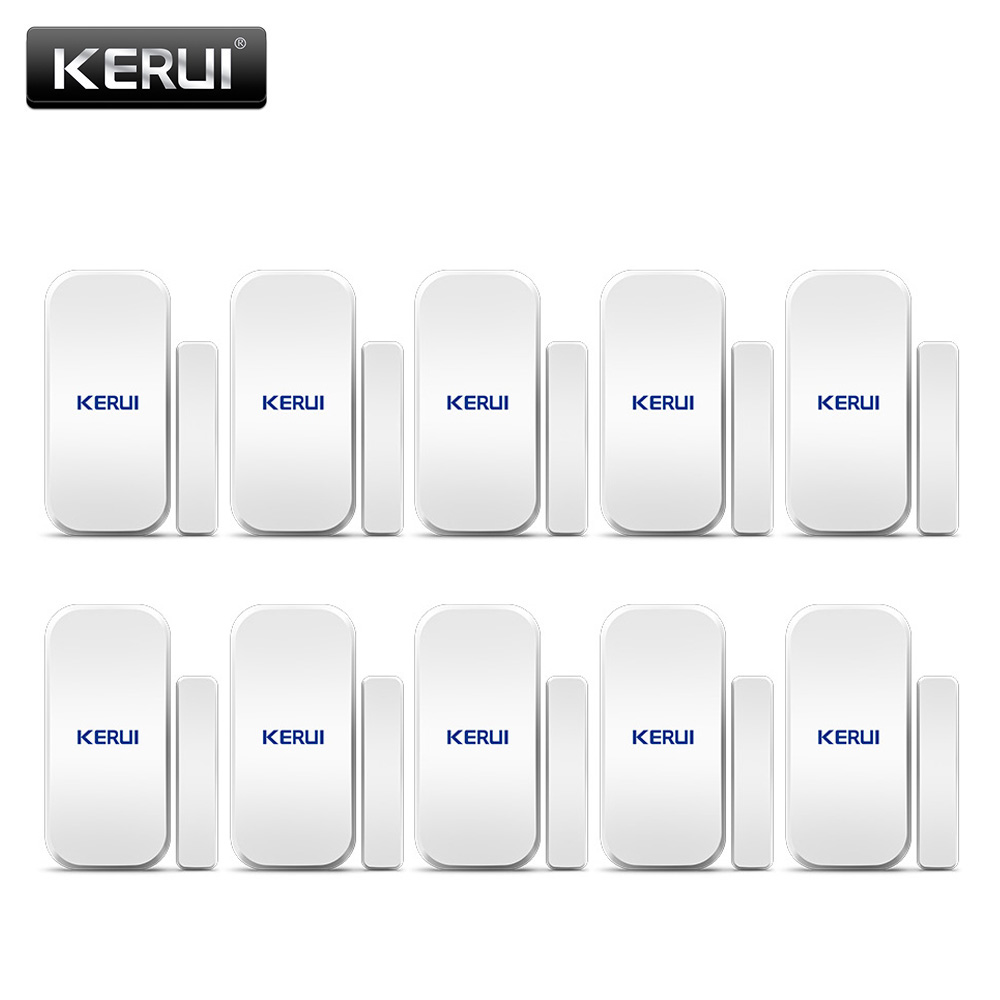 KERUI-Sensor magnético D025 para puerta y ventana, Detector inalámbrico de 433MHz para sistema de alarma de seguridad para el hogar G18 W18, antirrobo