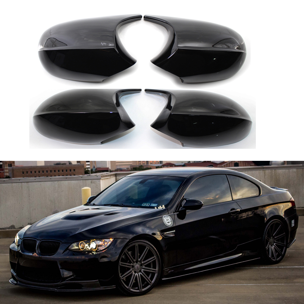 เปลี่ยนกระจกมองหลังด้านข้างครอบคลุมสําหรับ BMW E90 E91 E92 E93 E81 E87 E82 E88 3 1 Series M อุปกรณ์เสริมคาร์บอนไฟเบอร์ GLOSS