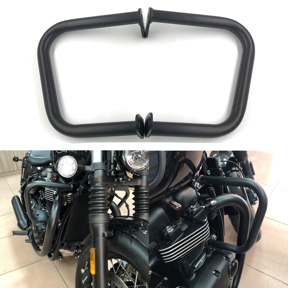 Parachoques de motor para motocicleta, barras de choque para Triumph Bonneville Bobber/Black T100 T120 Street Twin/Cup Thruxton 2016-2019