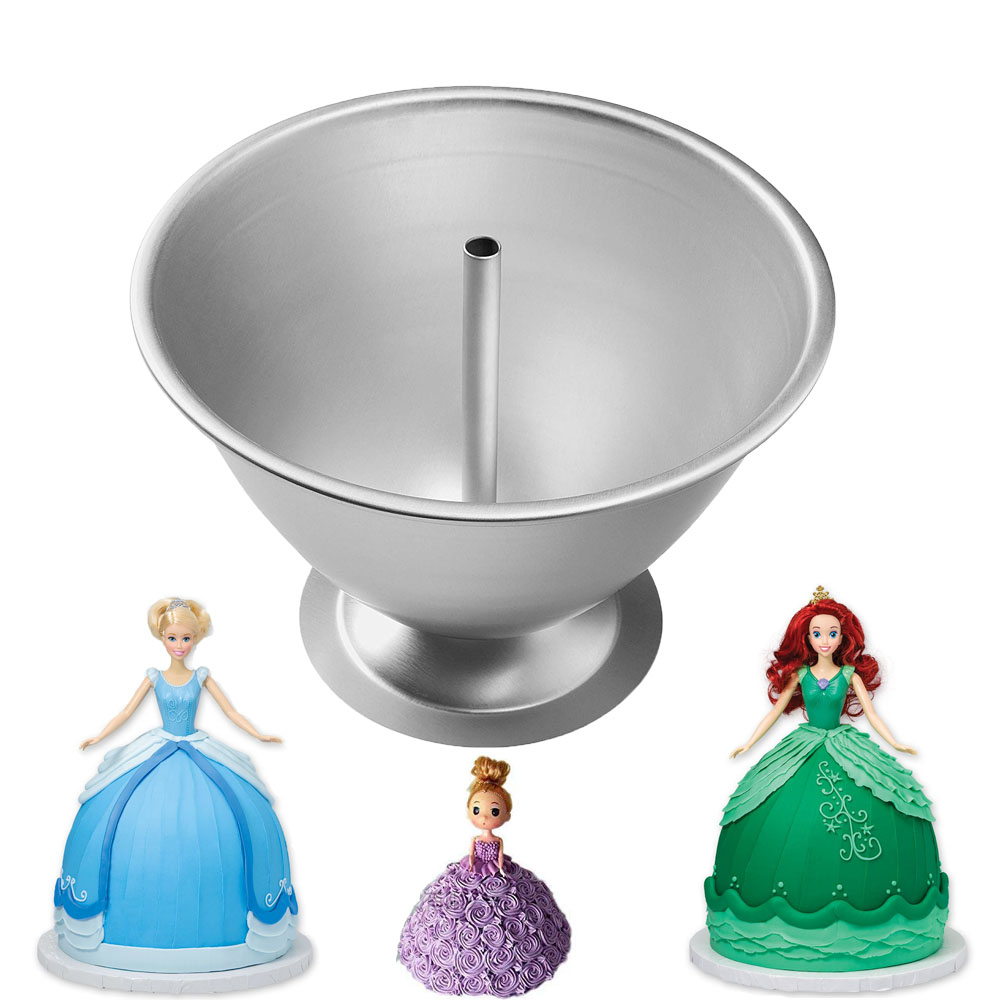 6/8 นิ้ว 3D ชุดเจ้าหญิงตุ๊กตาเค้ก Fondant Baking PAN ตกแต่งดีบุกทําแม่พิมพ์แม่พิมพ์เค้กวันเกิดแม่พิมพ์ Bakeware เครื่องมือ