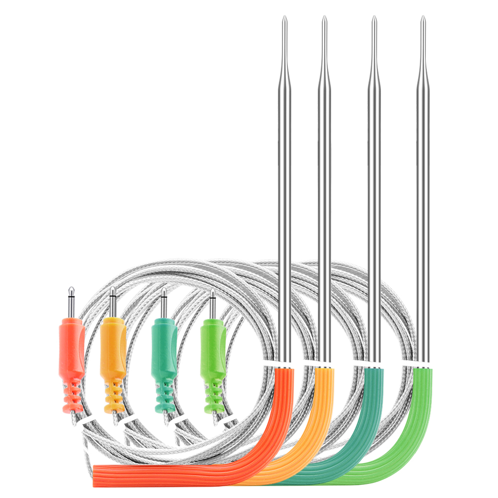 ¡Solo para IBBQ-4BW! Sonda de carne de grado alimenticio de acero inoxidable para barbacoa, termómetro Digital para asar a la parrilla, Sensor de carne solo para IBBQ-4BW