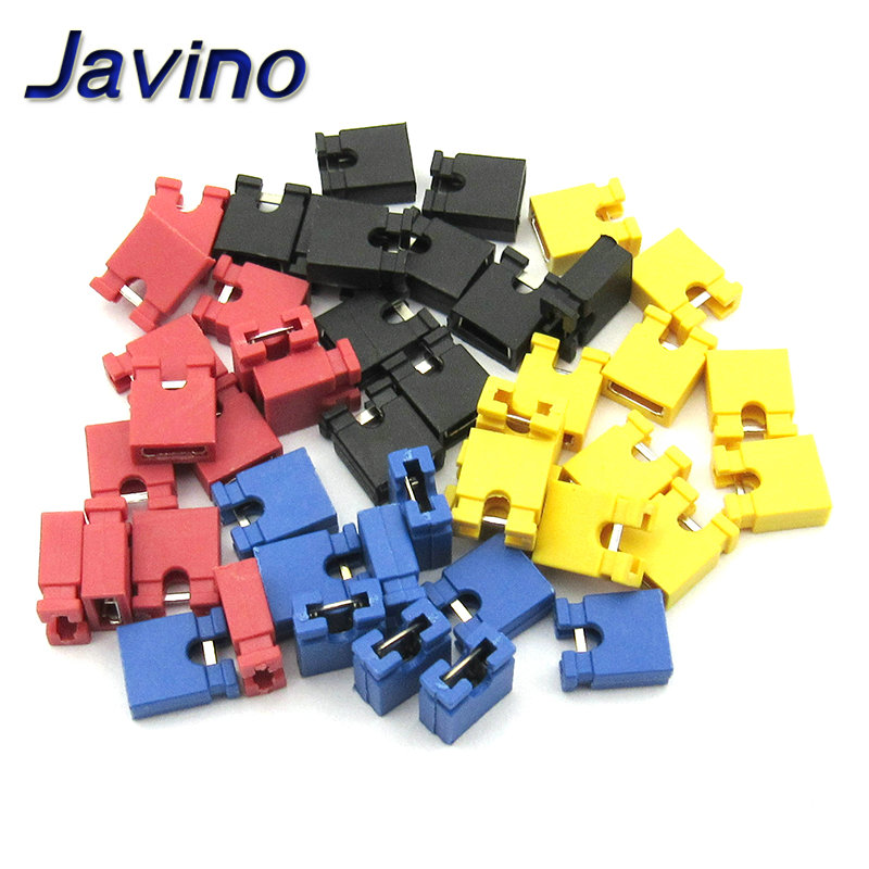 100-2000 Buah Pin Header Jumper Blok Konektor 2.54 Mm untuk 3 1/2 Hard Disk Drive CD/DVD Drive Motherboard dan/atau Ekspansi Mobil