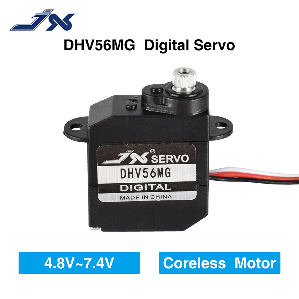 Heißer Verkauf JX Servo DHV56MG Digital Coreless 1,2 kg 0,10 s. Metall Getriebe HV 5,6g DS Servo für RC Auto Roboter Flugzeug Flugzeug Drone