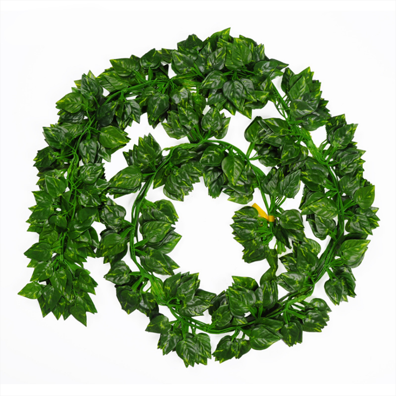 2 metros hoja de vid hojas de eneldo verde plantas artificiales para decoración de la habitación del hogar accesorios boda accesorios nupciales liquidación