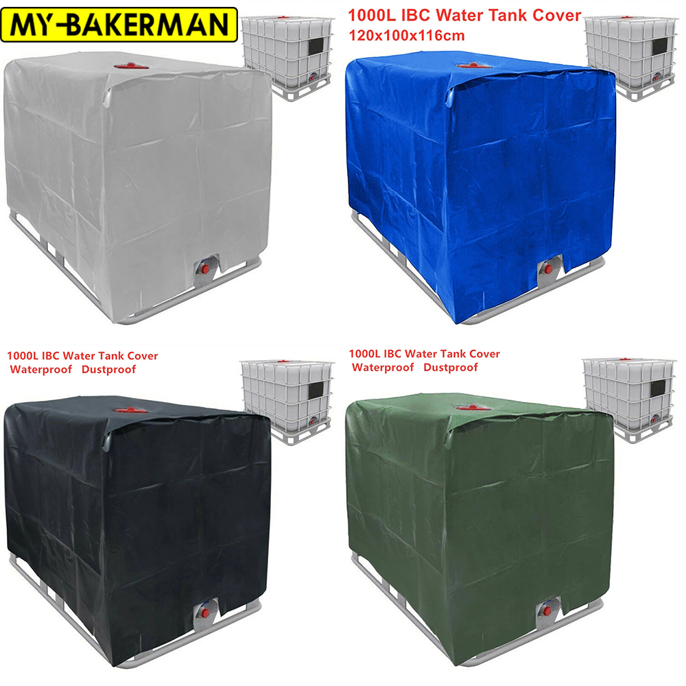 4 kleuren IBC Outdoor Cover voor regenwatertank 1000 liter containerfolie Waterdicht Anti-stofkap Zonwering Oxford doek
