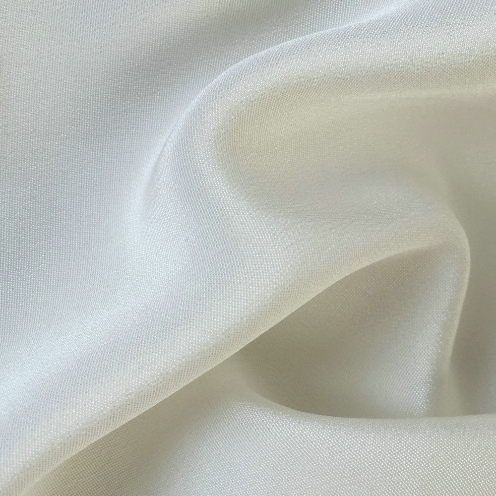 100% Natrue 40มม.CDC Crepe De Chineผ้าสีขาวLuxeเสื้อผ้าชุดMarerials Softผ้าไหมHeavyผ้าCrepe