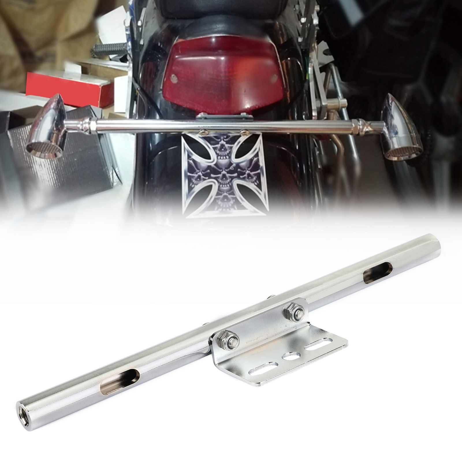 Areyourshop Universele Motorfiets Voorste Richtingaanwijzer Spot Licht Mount Beugel Klem Voor Kawasaki Motor Onderdelen