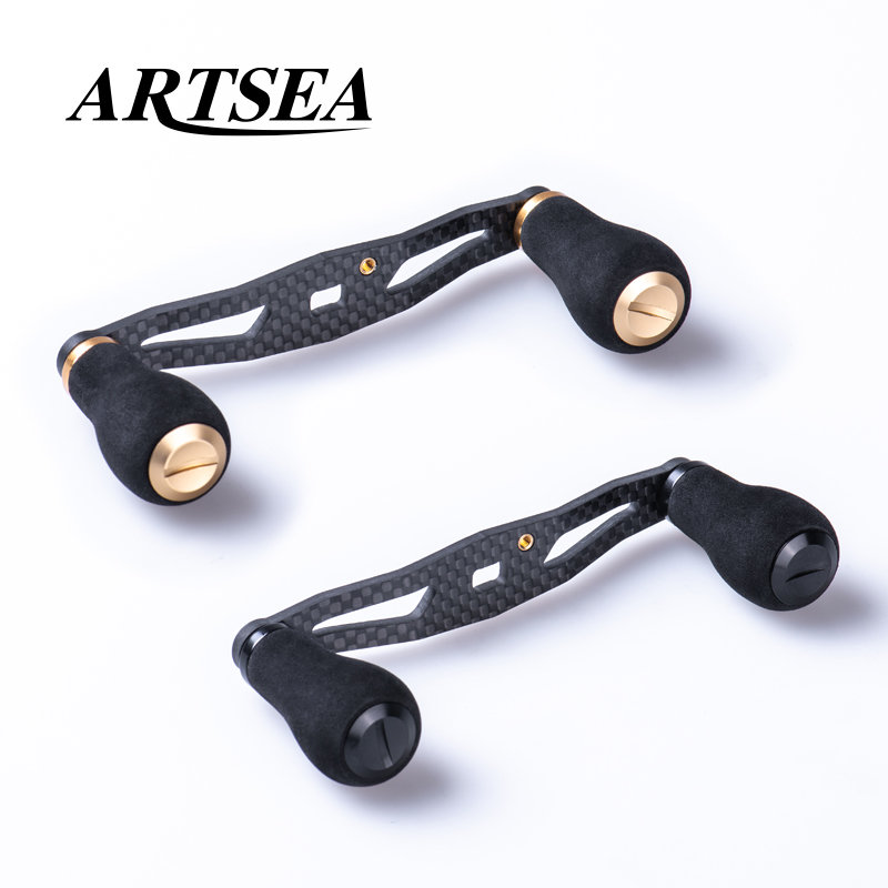 ARTSEA Gulungan Pancing Serat Karbon Pegangan Kenop EVA untuk Gulungan Umpan Casting DIY Alat Umpan Aksesori Ikan
