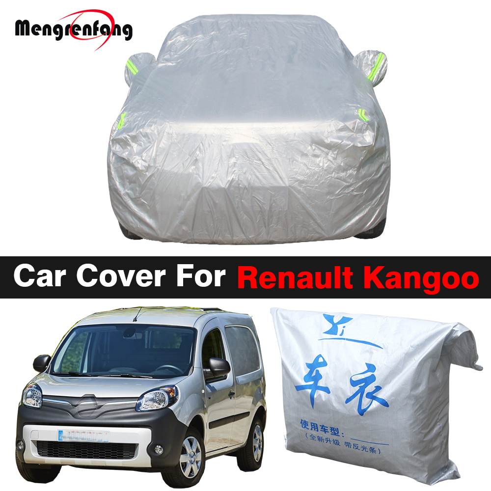 Pełna pokrywa samochodu odkryty anty-uv parasol przeciwsłoneczny deszcz śnieg plandeka wiatroszczelna dla Renault Kangoo Express Maxi Compact Van