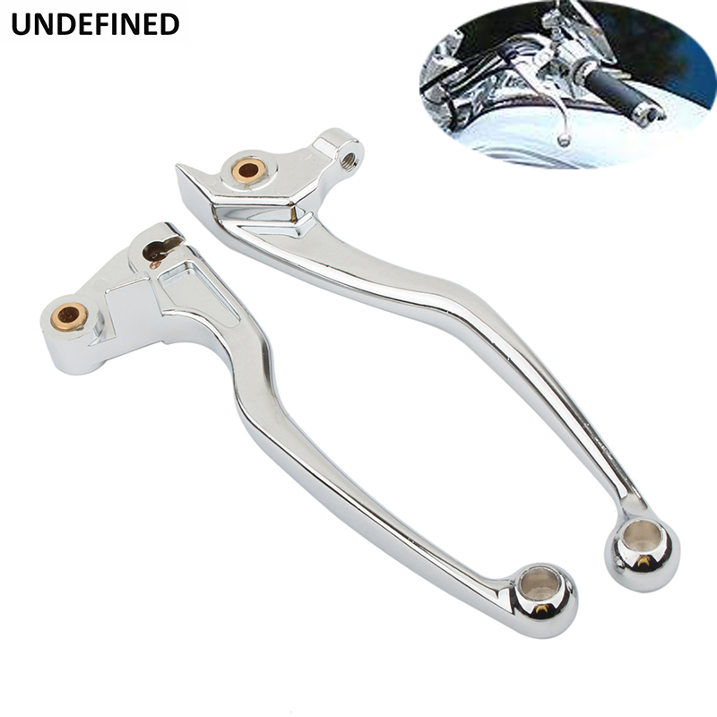 Chrome รถจักรยานยนต์คลัทช์เบรคมือ Levers ซ้าย/ขวาสำหรับ Yamaha XVS400 1996-2002 XVS650 1997-2002 dragstar XVS 400 650