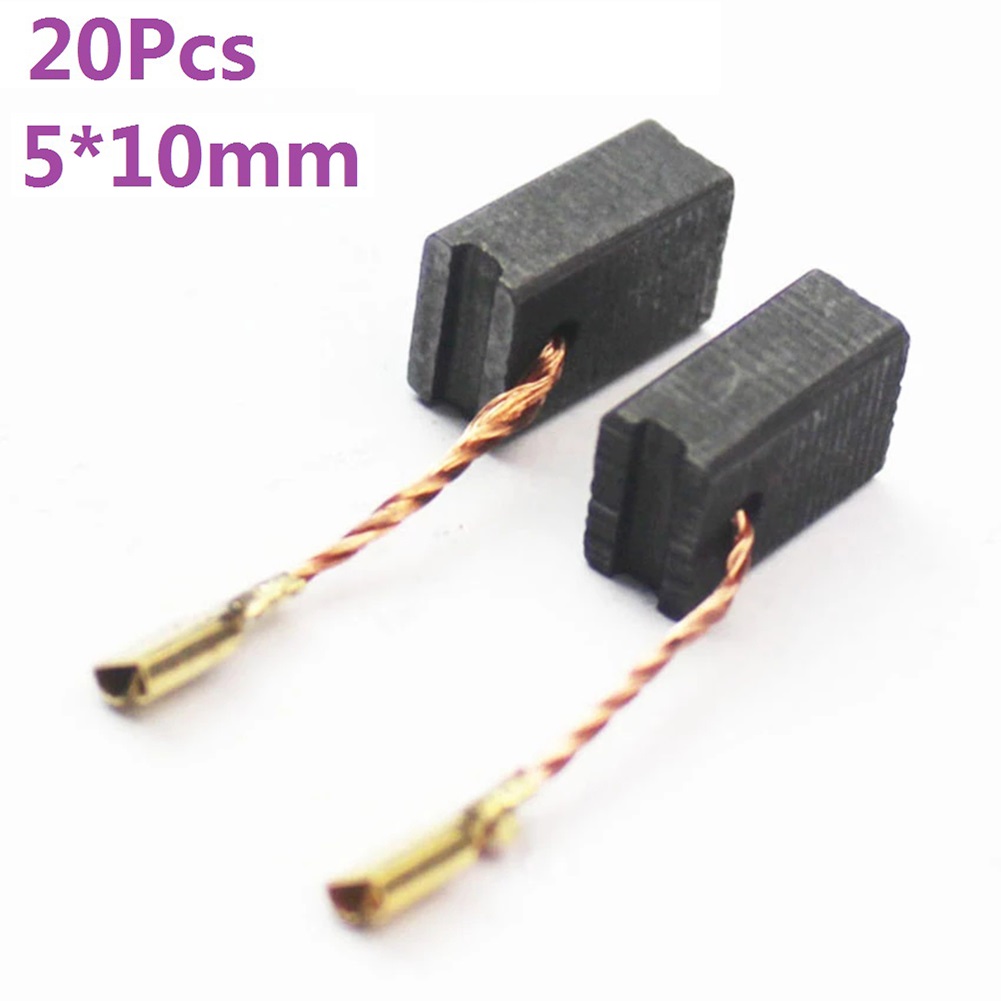 Balais de carbone pour moteur Bosch 125, 20 pièces, 5x10x15mm, meuleuse d'angle, marteau électrique, outil de découpe